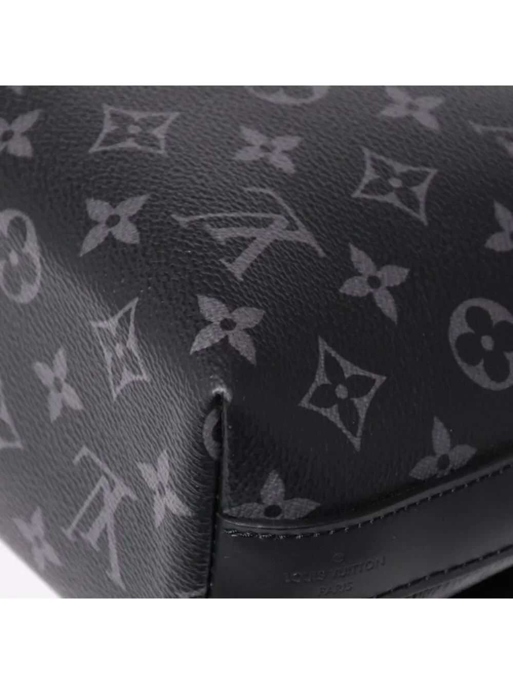 Louis Vuitton District MM Monogram Eclipse Shoulder Bag Black
